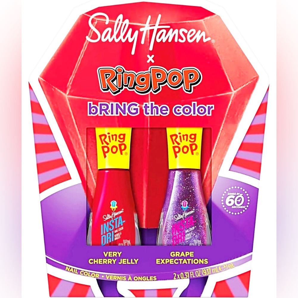 🆕 Sally Hansen RING POP- Insta-Dri® Fast-Dry Nail Colour Duo